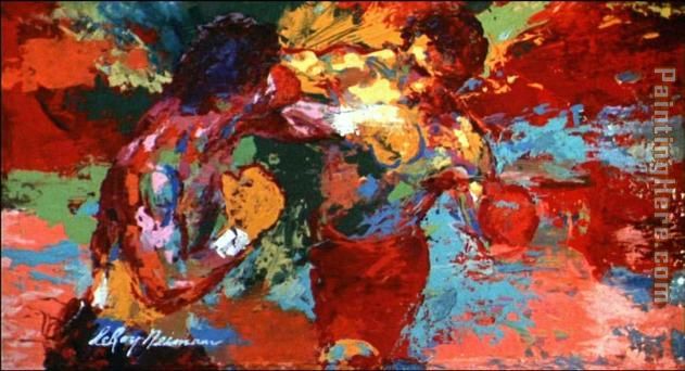 Rocky painting - Leroy Neiman Rocky art painting